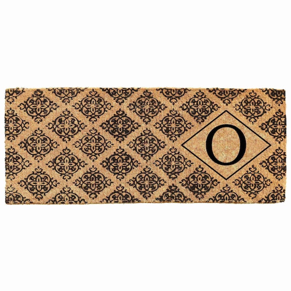 Calloway Mills Monogram Door Mat, Black, Natural, 18 in W x 46 in L 103331846O - main